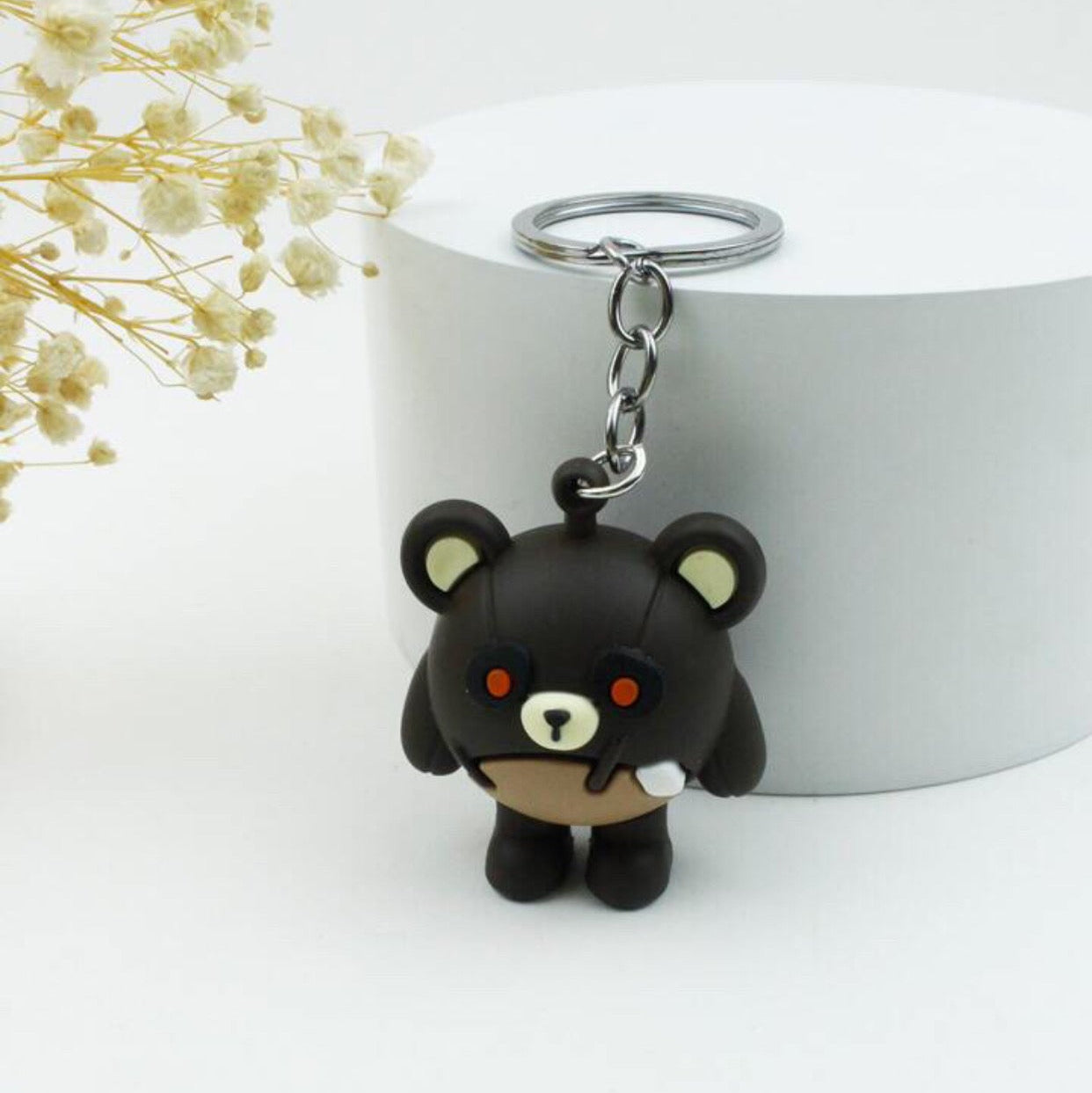 Round bear medallion