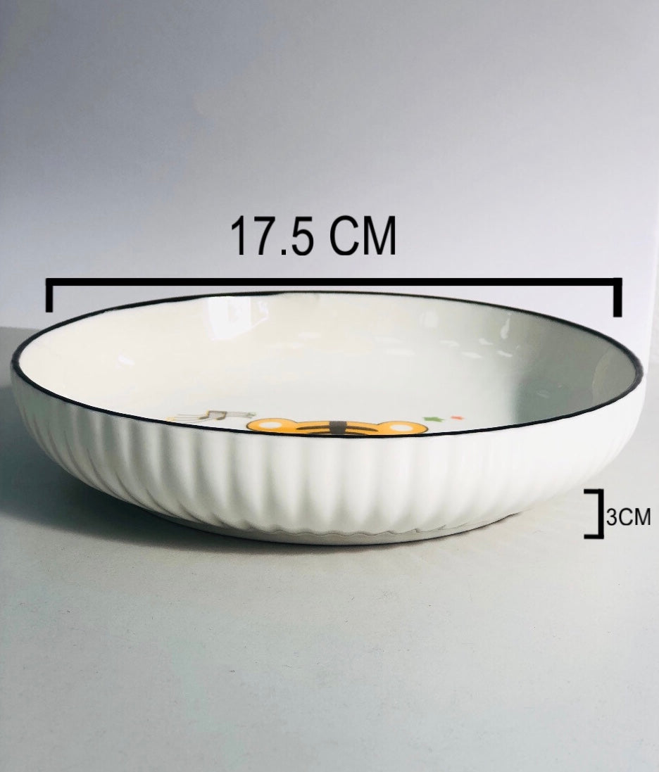 Tiger ceramic plate 7 inches