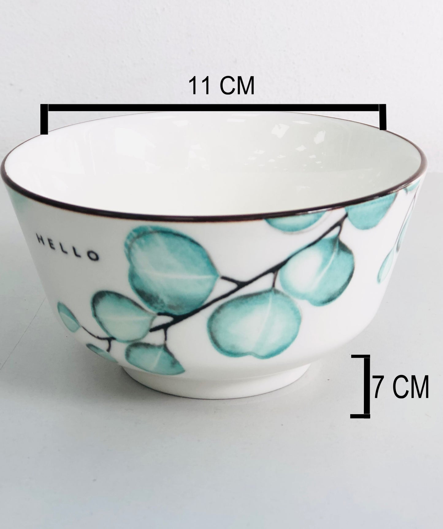 Ceramic dish with a tree branch