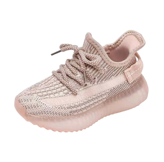 Children's medical shoes, pink fabric