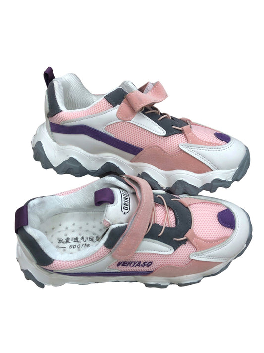 Pink and adhesive shoes