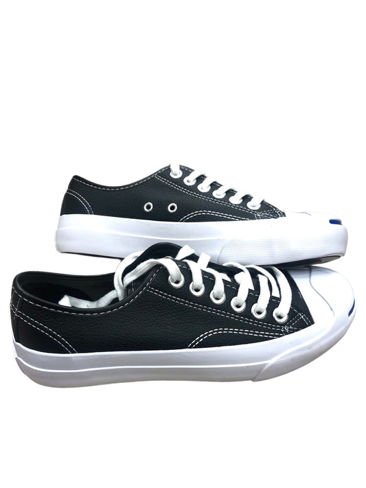 Black shoes with white laces