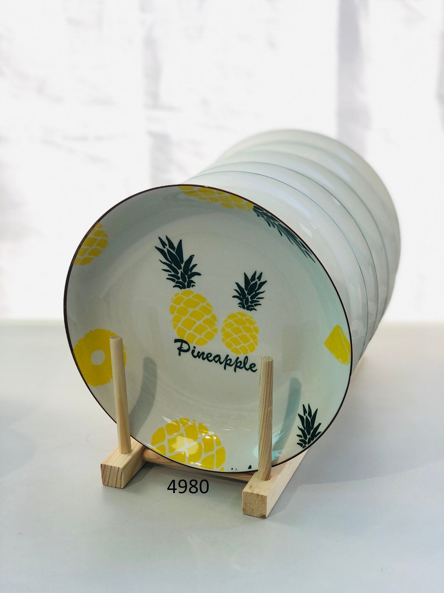 Ceramic plates 8.3 inches with fruit graphics