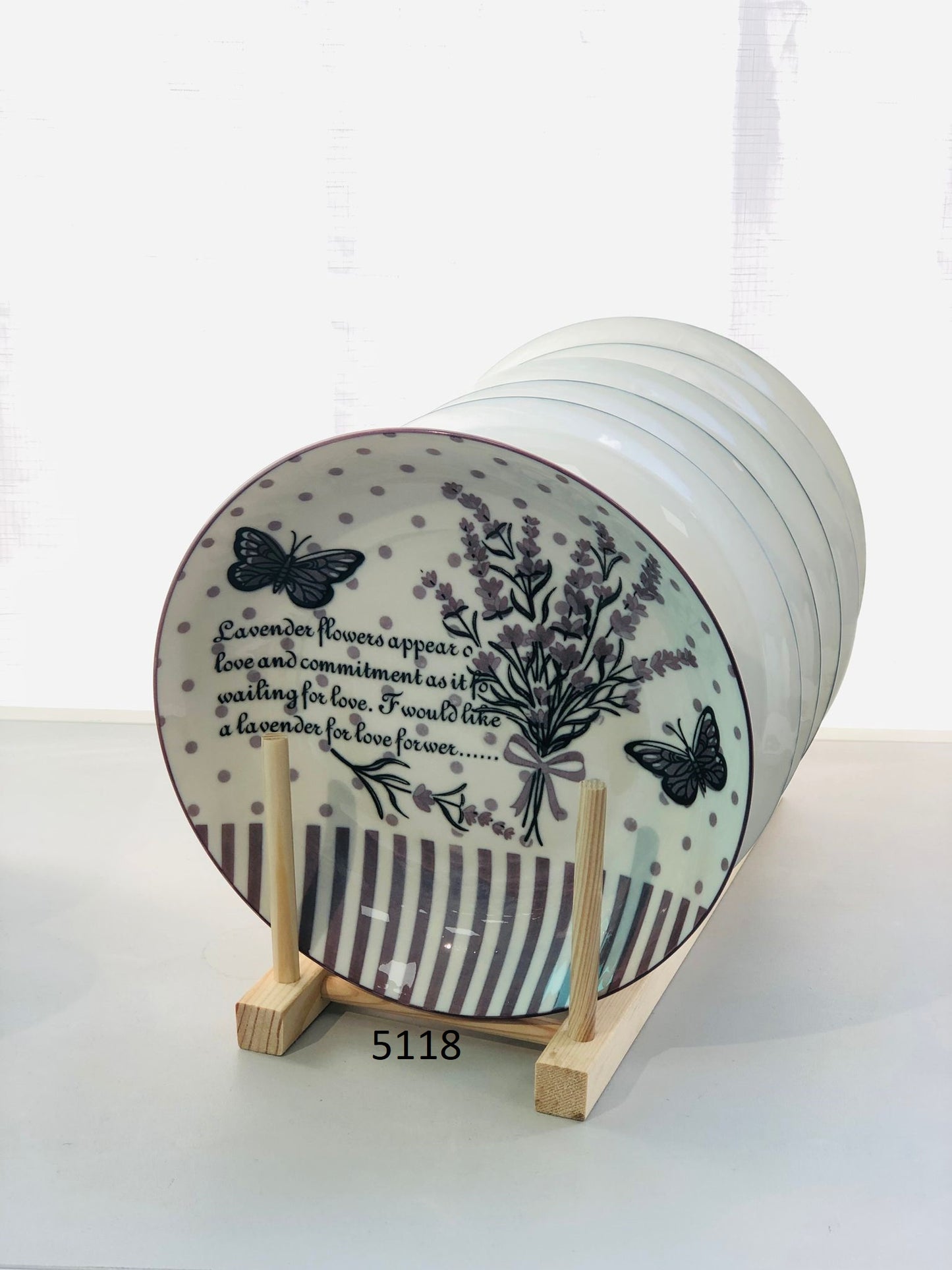 Ceramic plates 8.3 inches with animal drawings