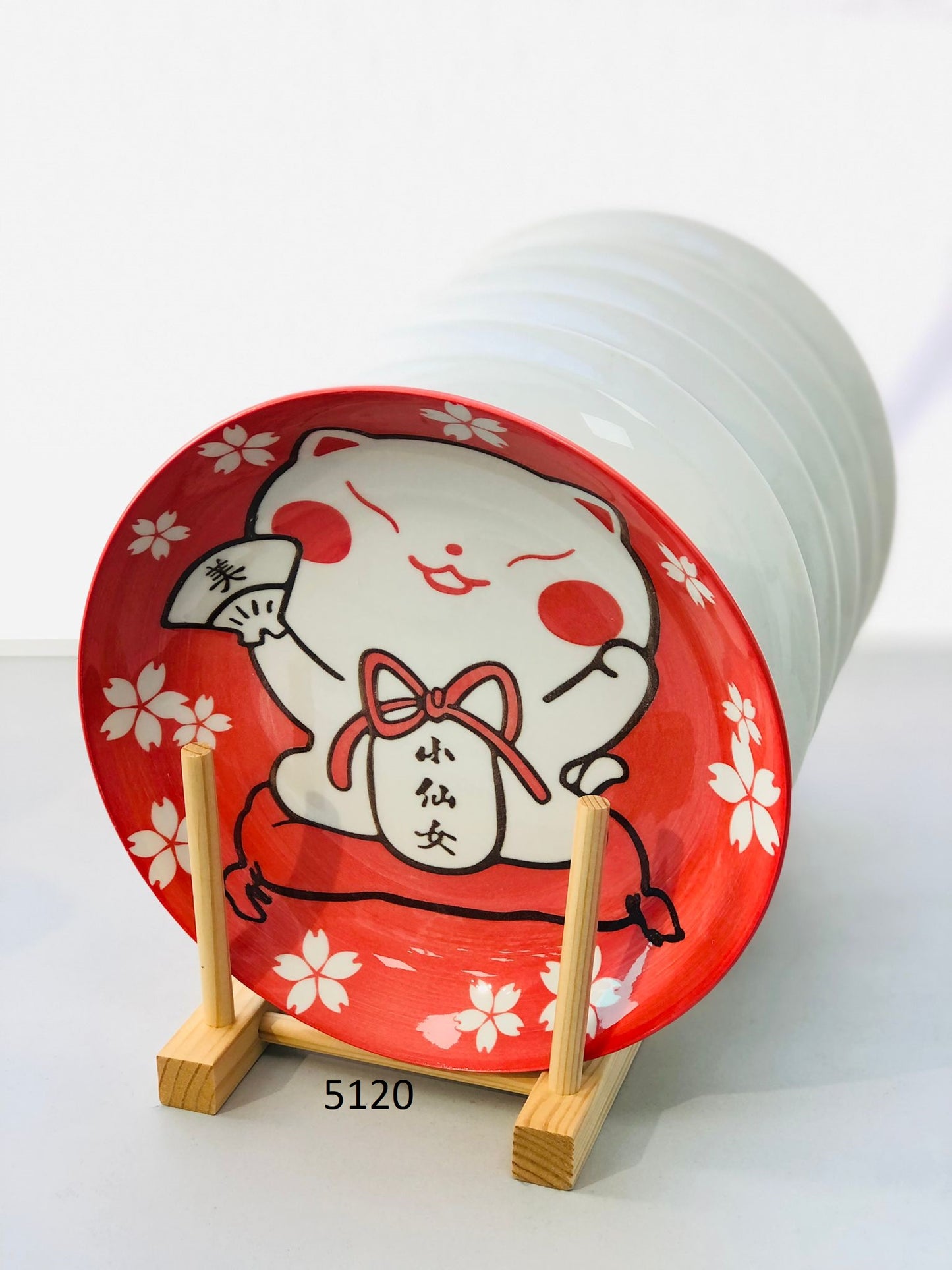 Ceramic plates 8.3 inches with animal drawings