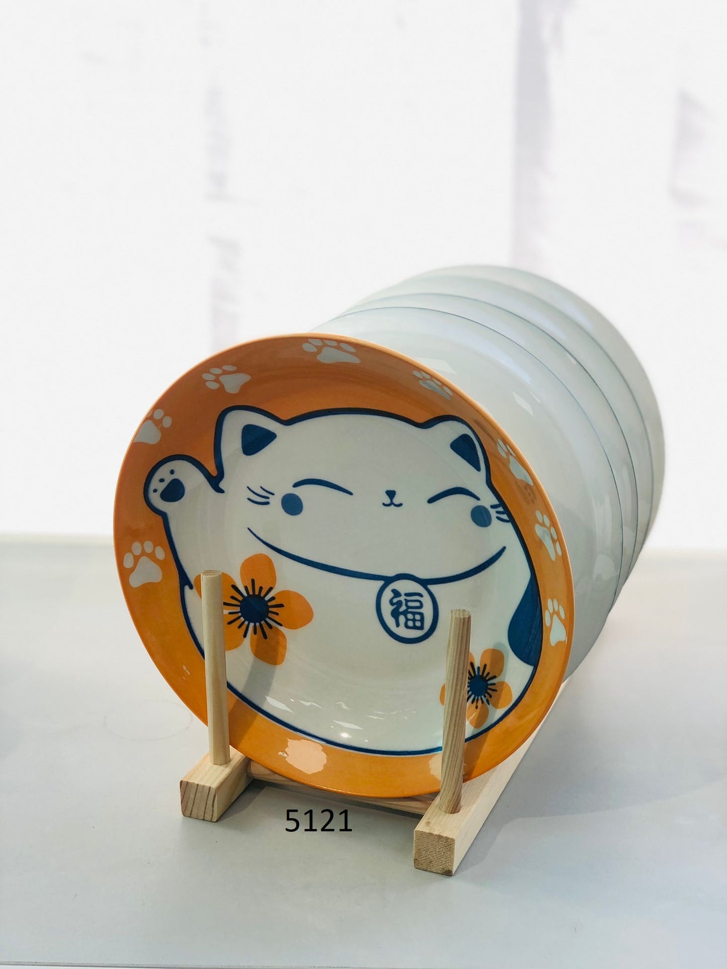 Ceramic plates 8.3 inches with animal drawings