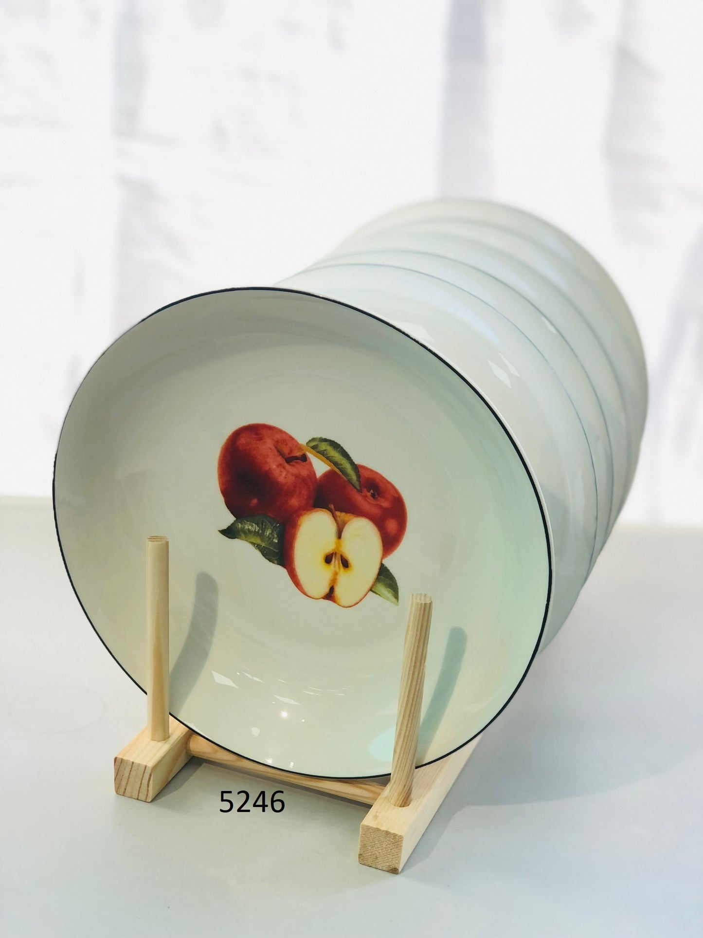 Ceramic plates 8.3 inches with fruit graphics