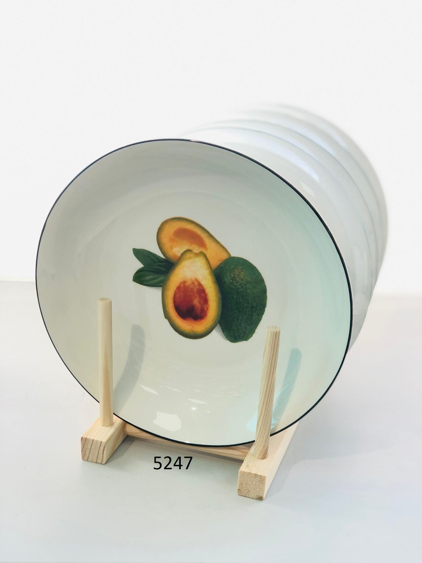 Ceramic plates 8.3 inches with fruit graphics