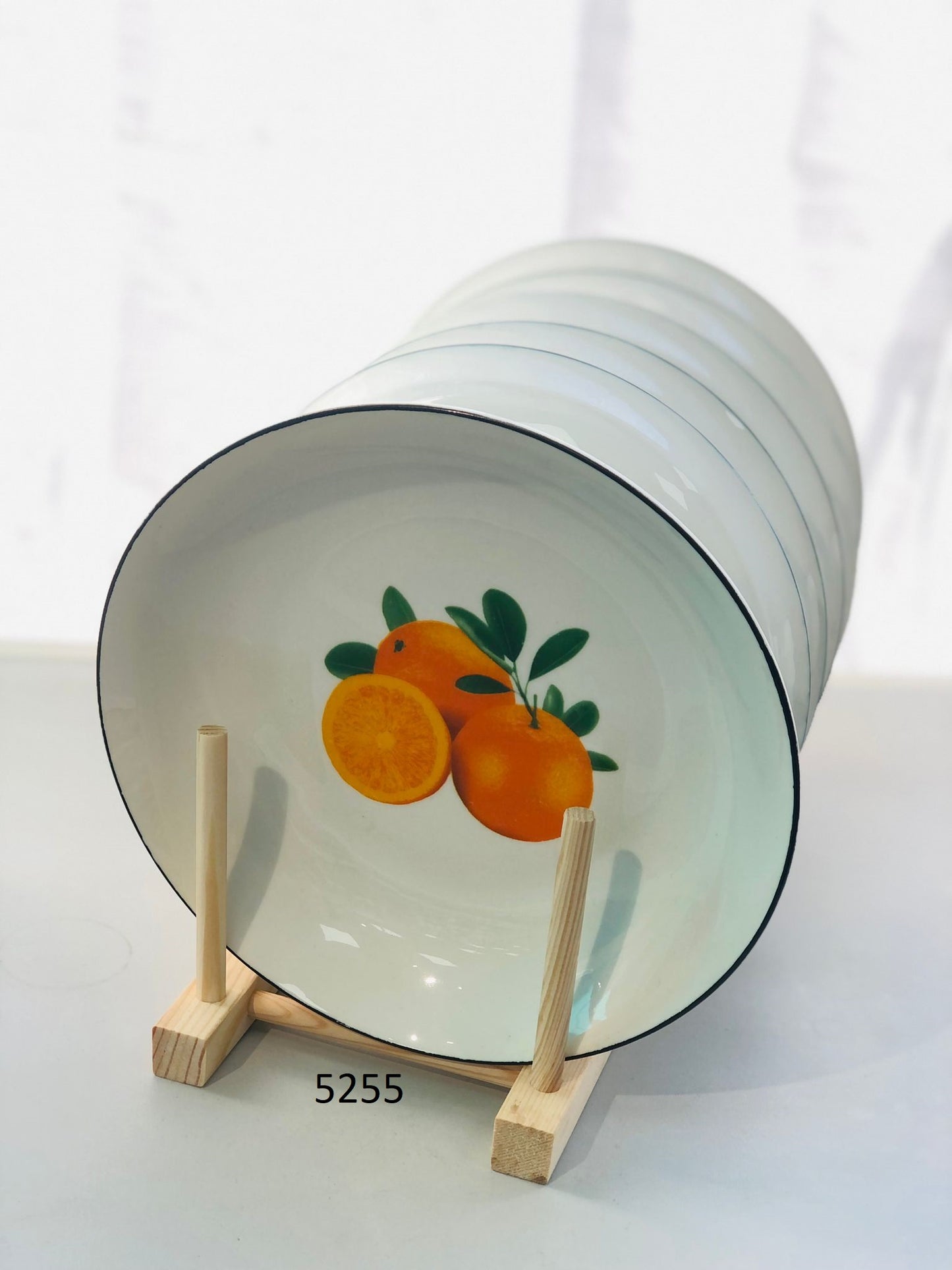 Ceramic plates 8.3 inches with fruit graphics