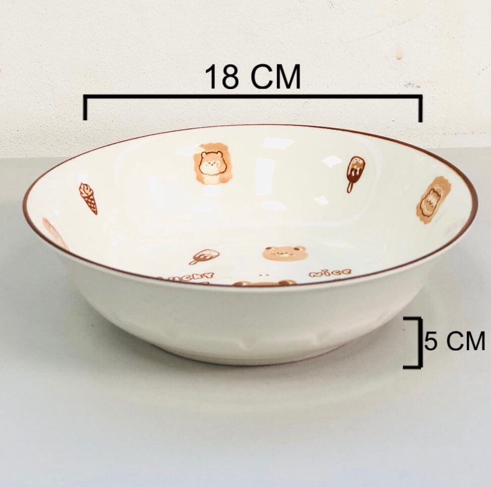 Ceramic Dish, Rabbit, 7 inches