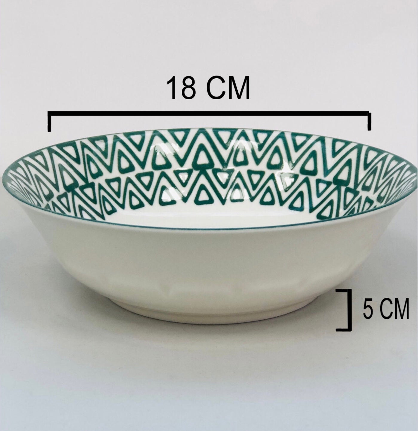 Green ceramic dish, 7 inches