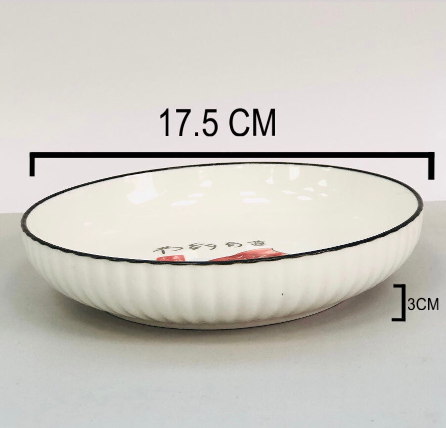 Ceramic fish plate 7 inches