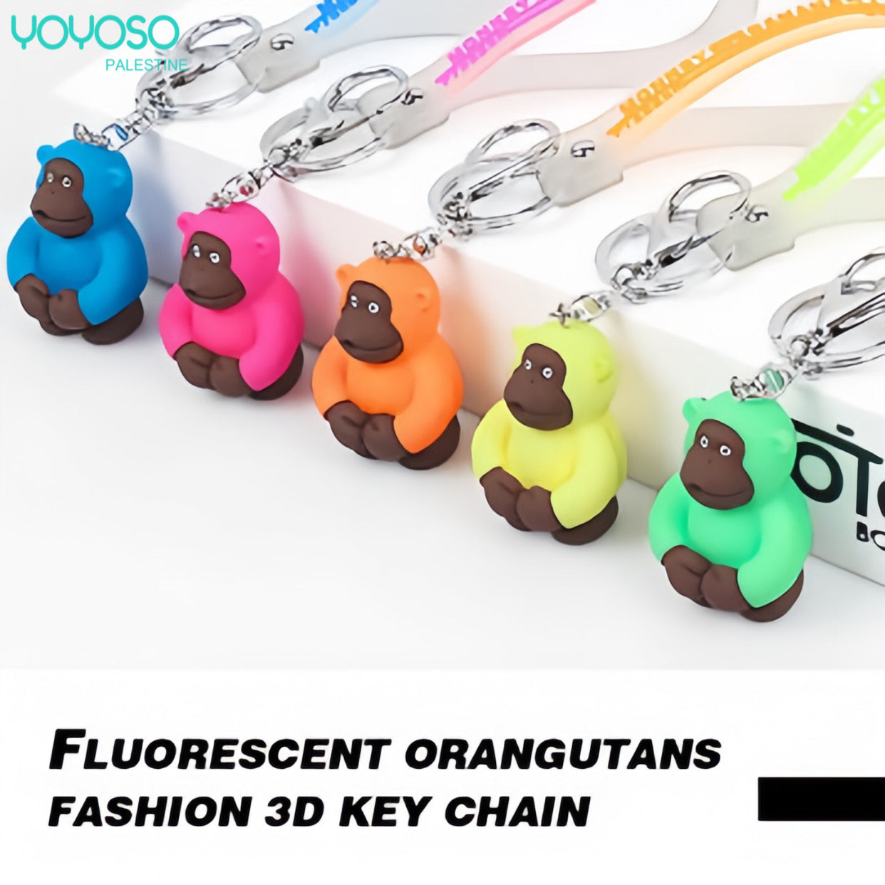 Multi-colored monkey medal