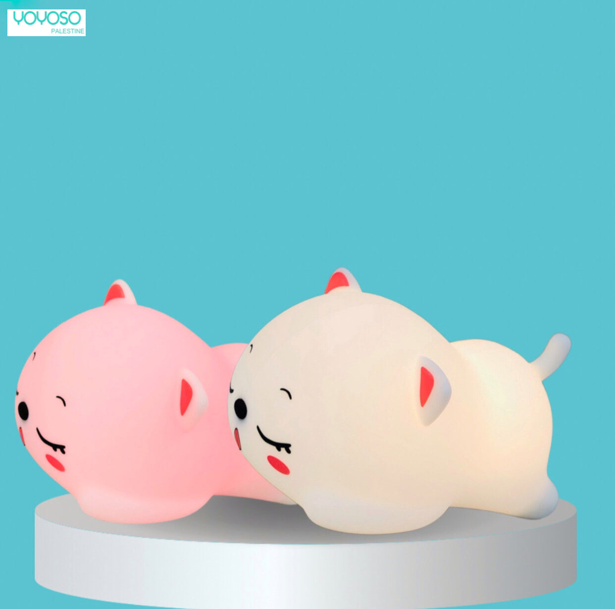 USB Table Lamp Silicone Cat Charger