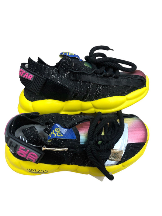 Black and yellow children's shoes