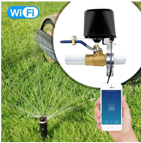 Wi-Fi water switch to control the water on and off