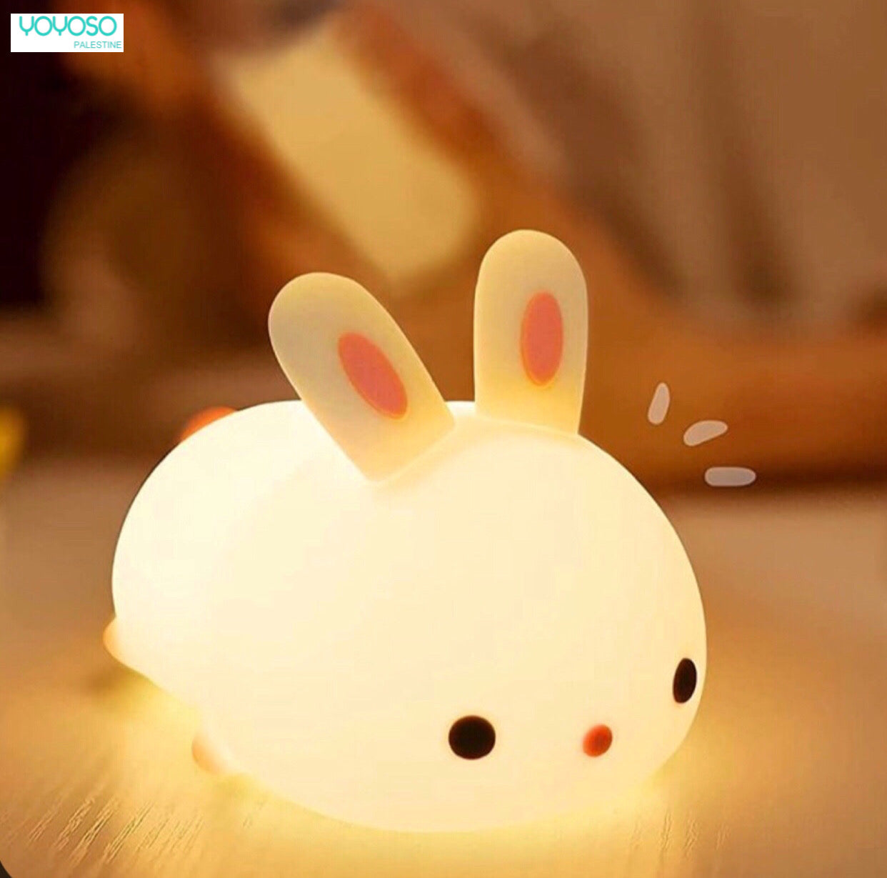 USB Table Lamp Silicone Rabbit Charger