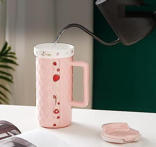 مج سيراميك ثقيل مع غطاء