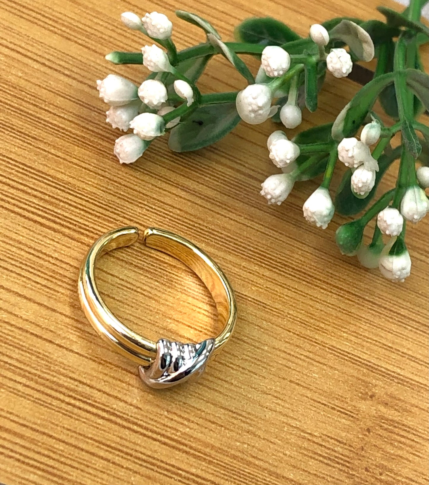 Gold and silver ring