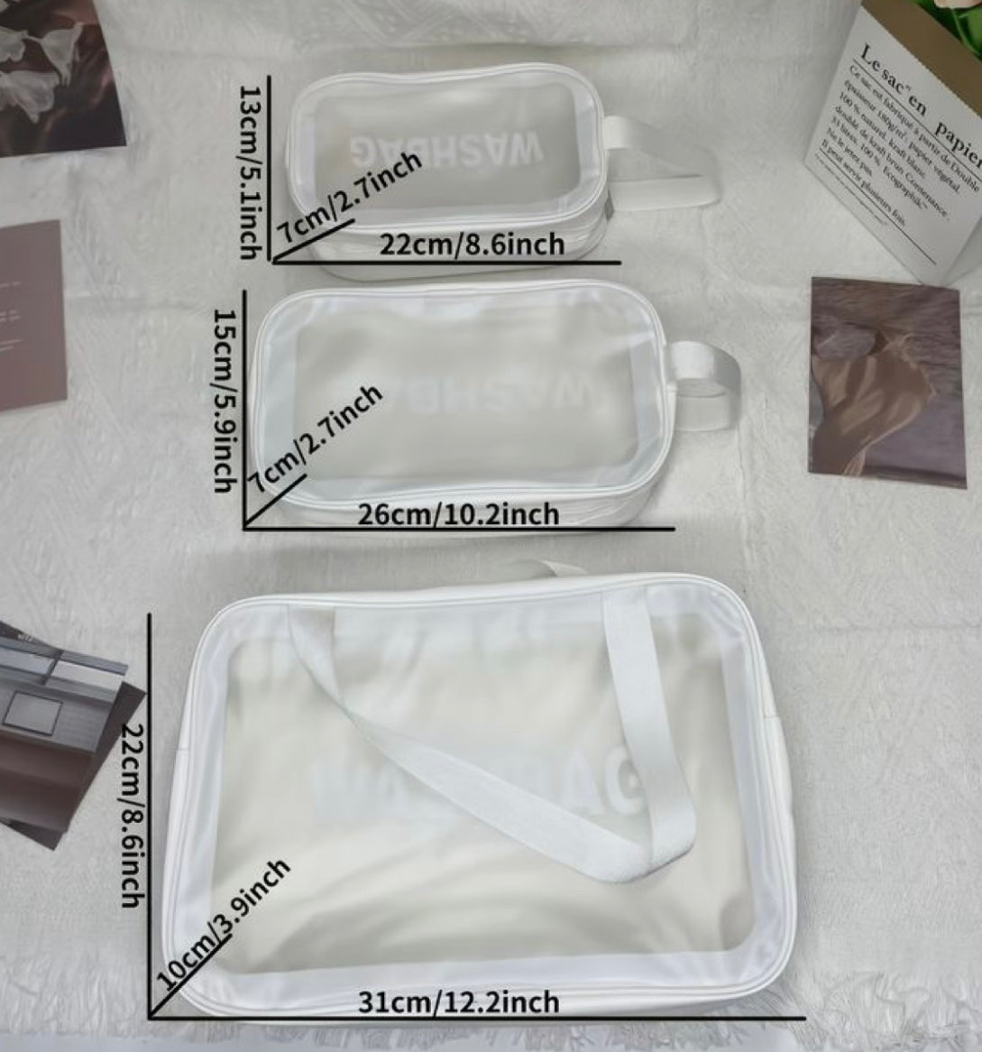 Large size makeup organizer travel bag