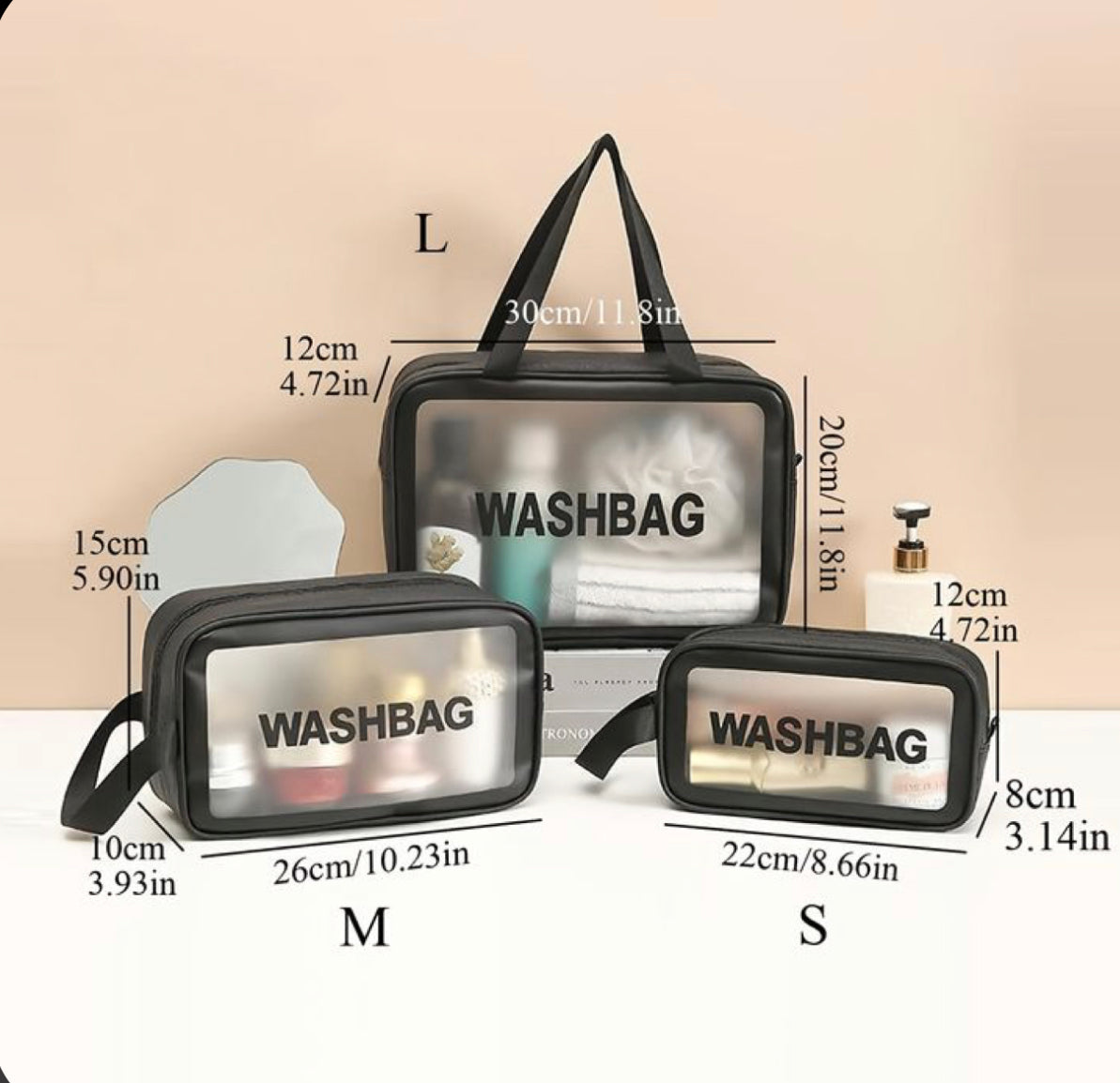 Small size makeup organizer travel bag