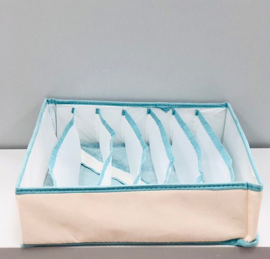 Canvas organizers cut lengthwise