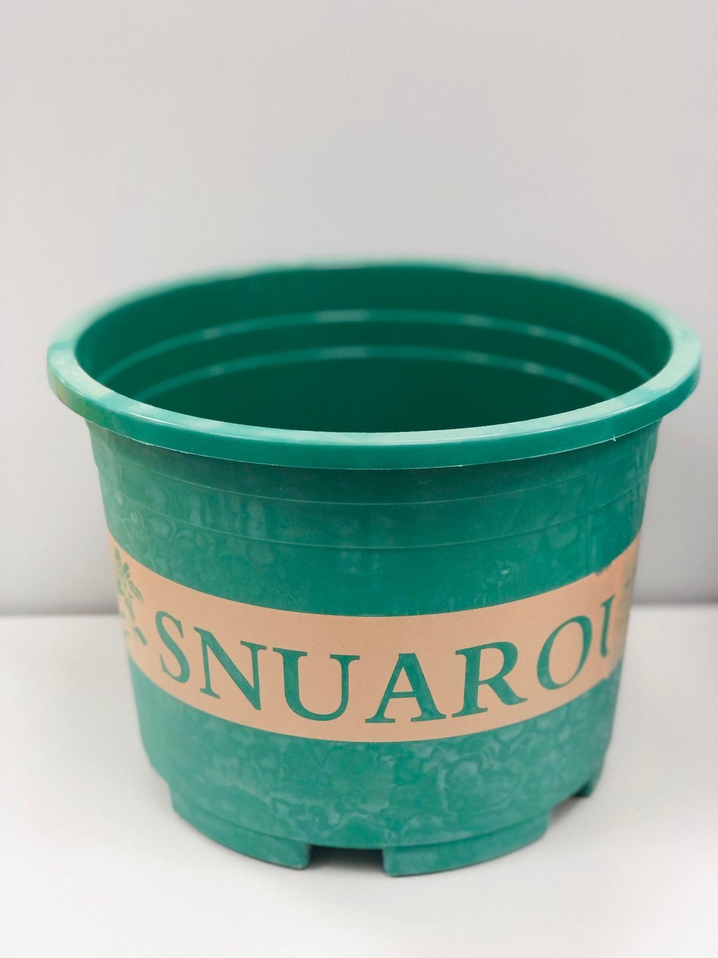 Plant pots with writing