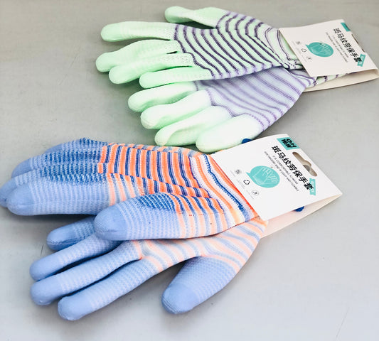 Colorful anti-slip work gloves