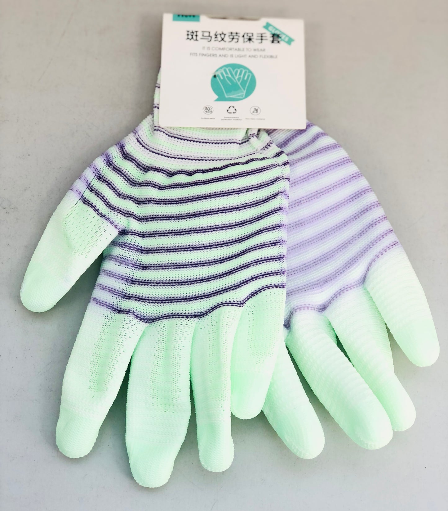 Colorful anti-slip work gloves