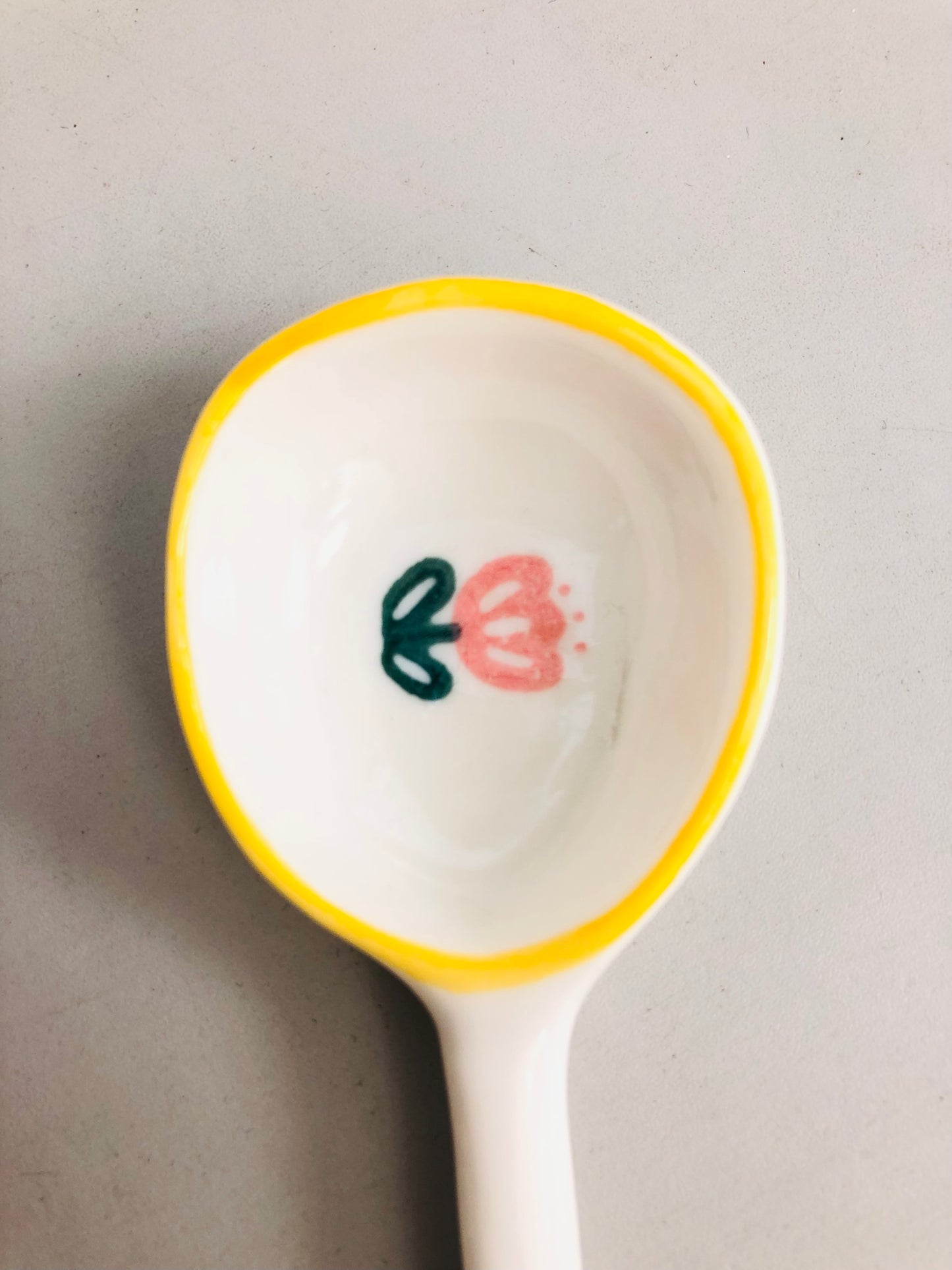 Flower ceramic pendant