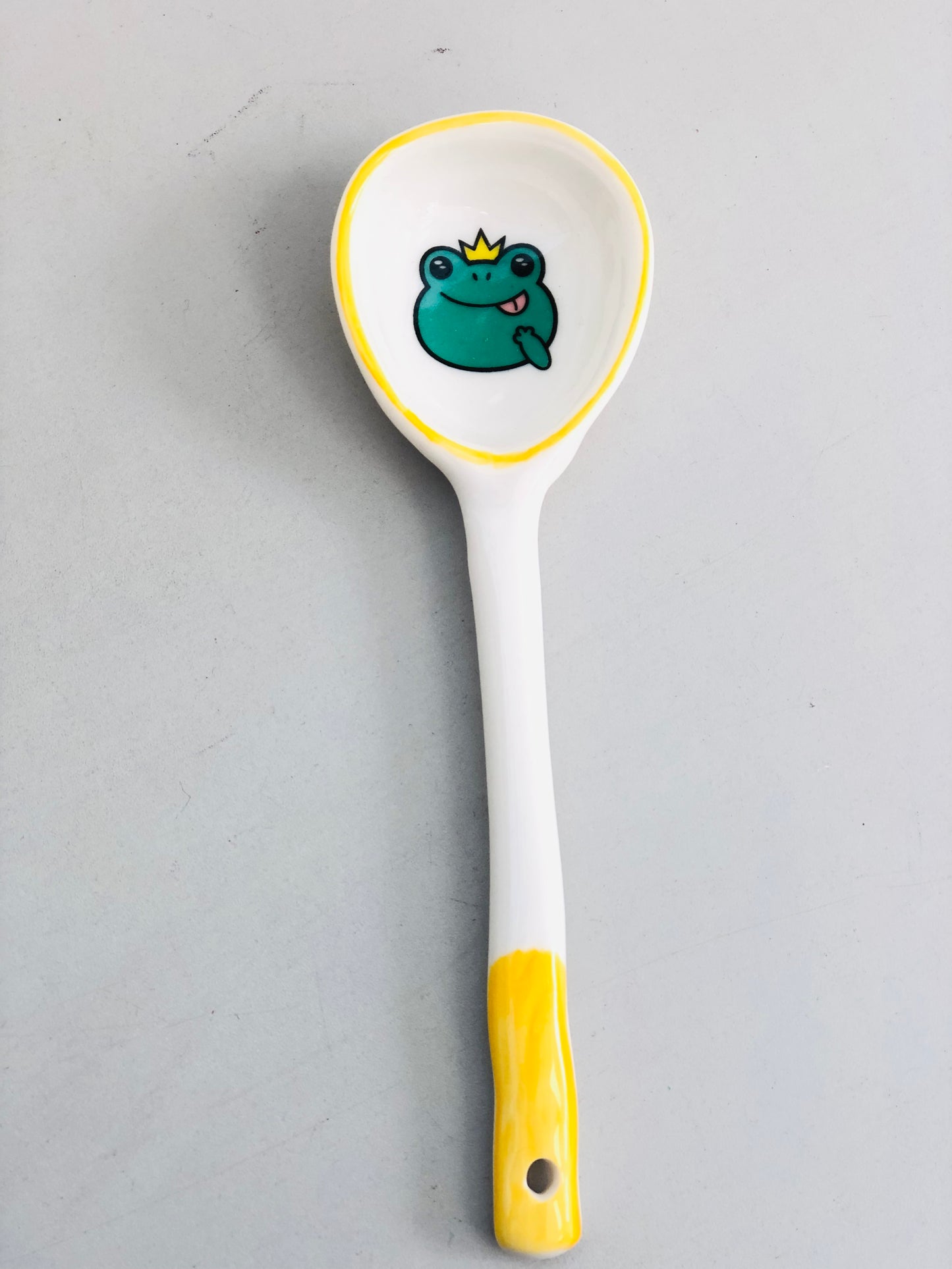 Frog ceramic pendant