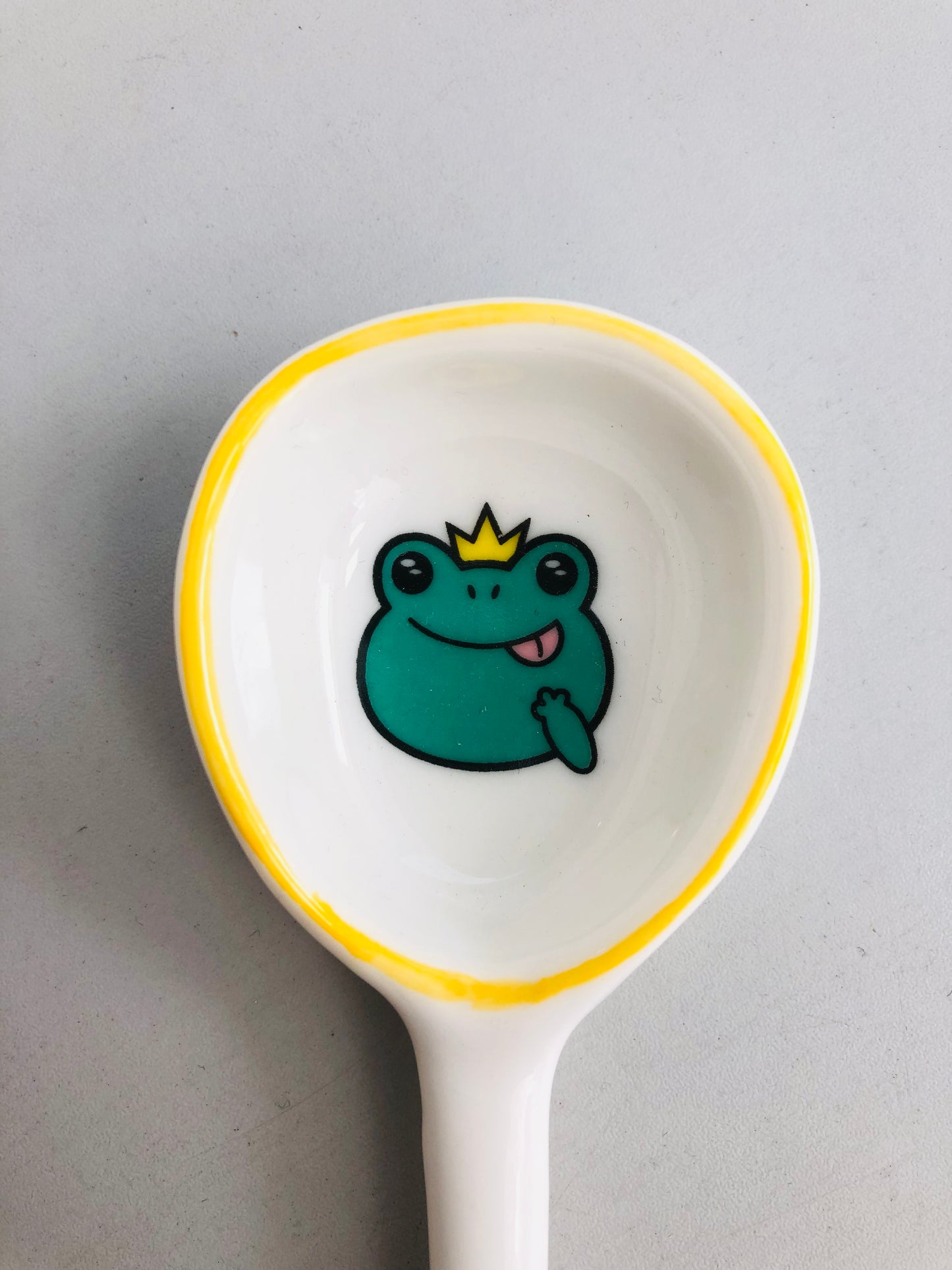 Frog ceramic pendant