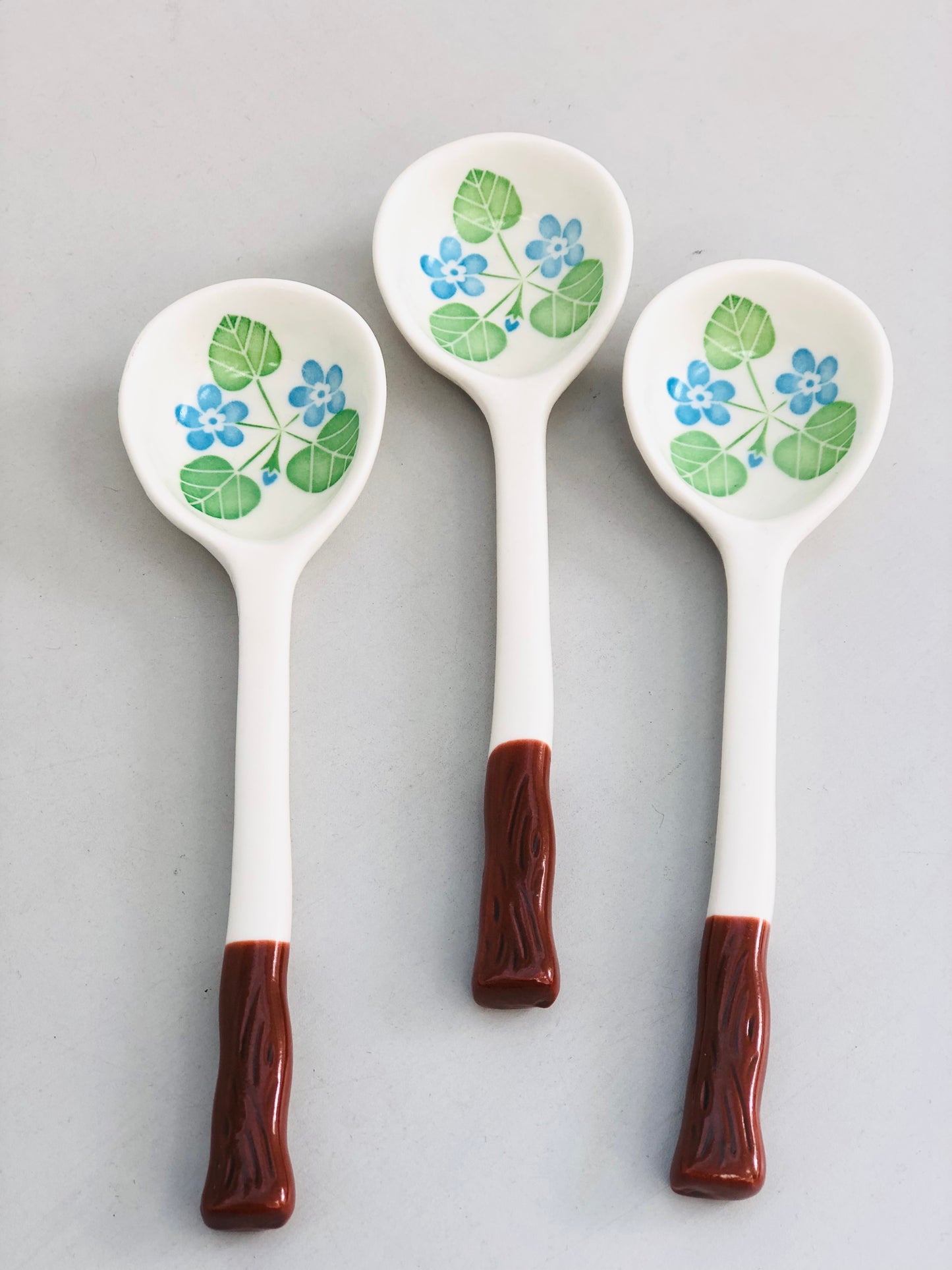 Rose ceramic spoon