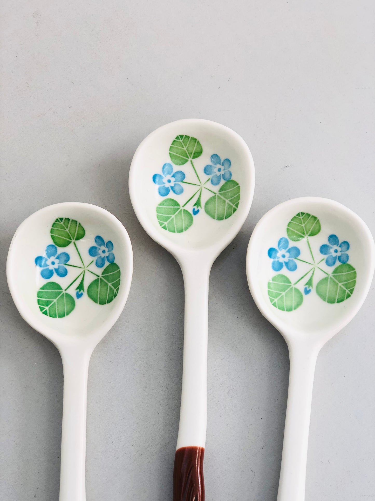 Rose ceramic spoon
