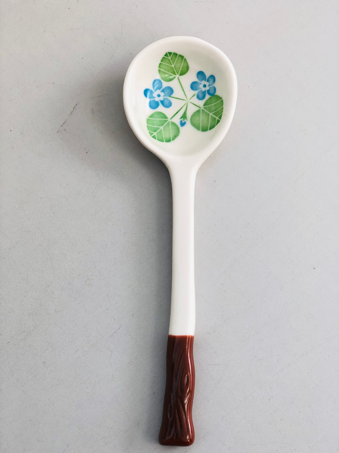 Rose ceramic spoon