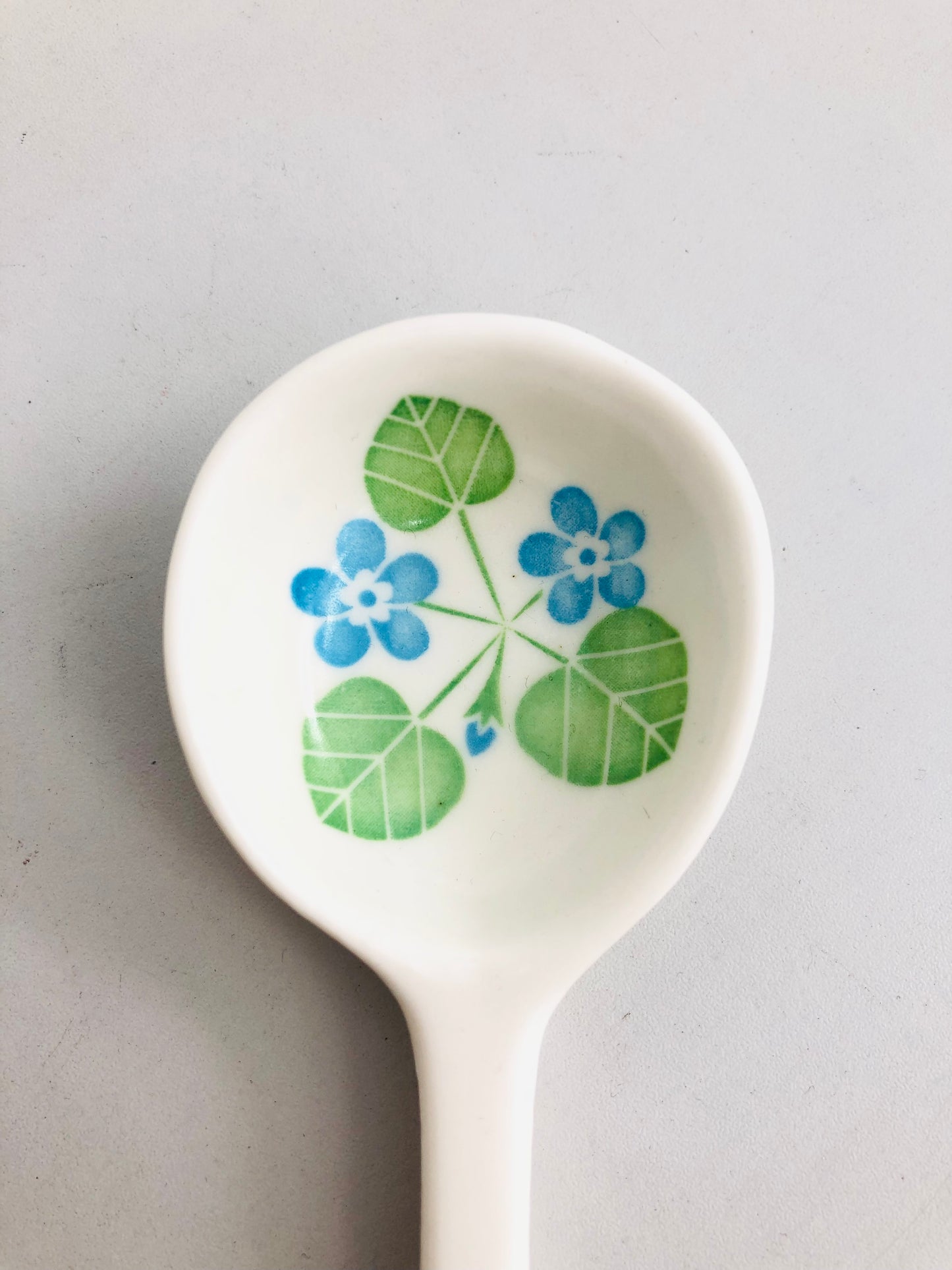 Rose ceramic spoon
