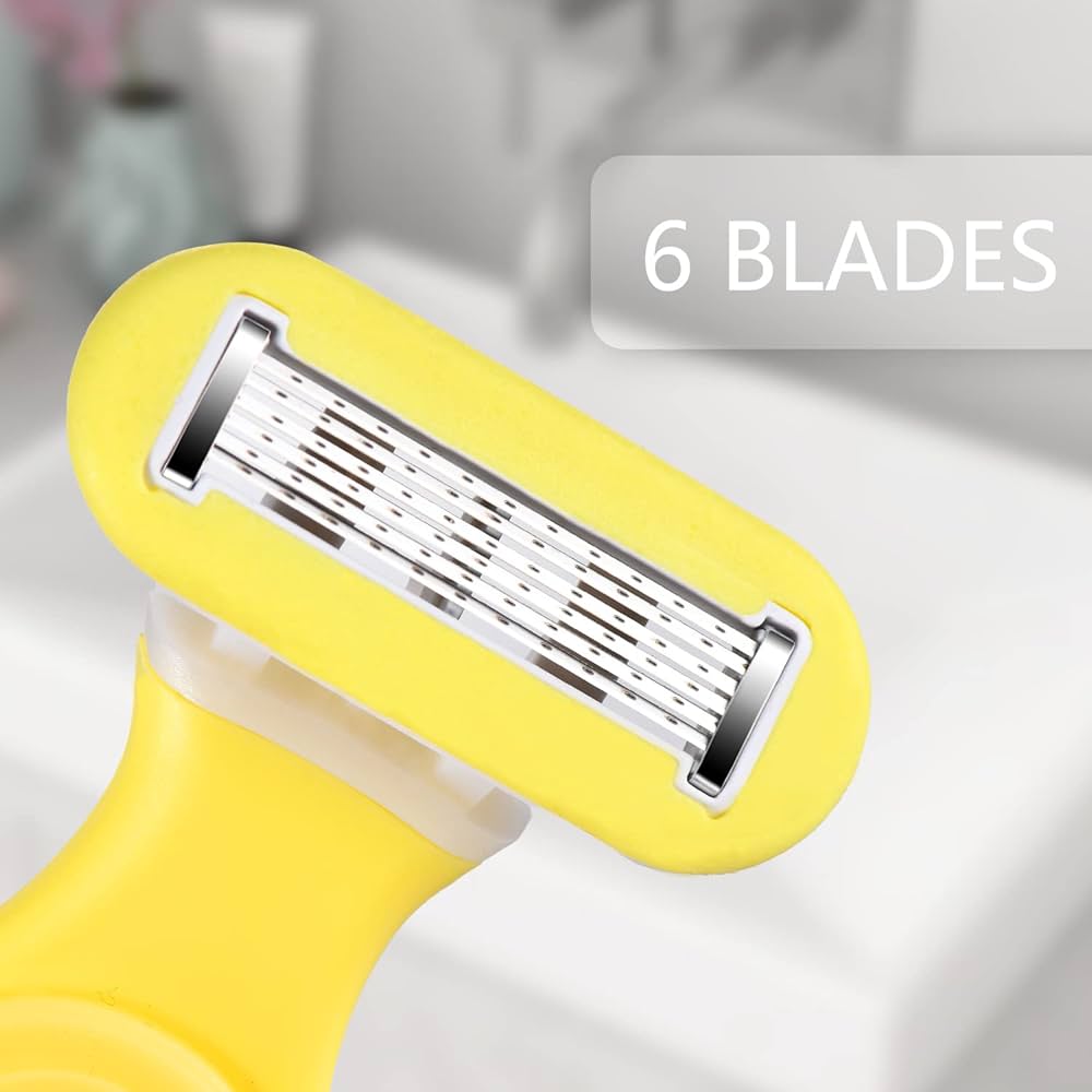 شفرة نسائية مع رأسين أصفر