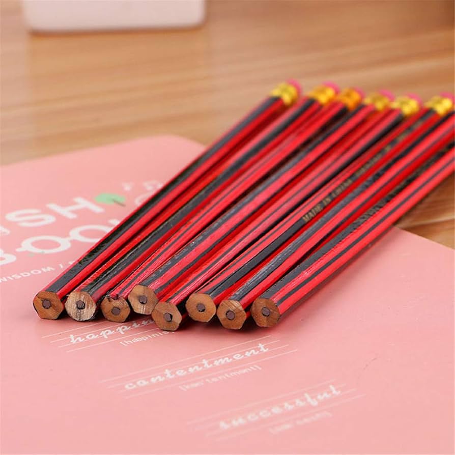 Package of 8 red pencils