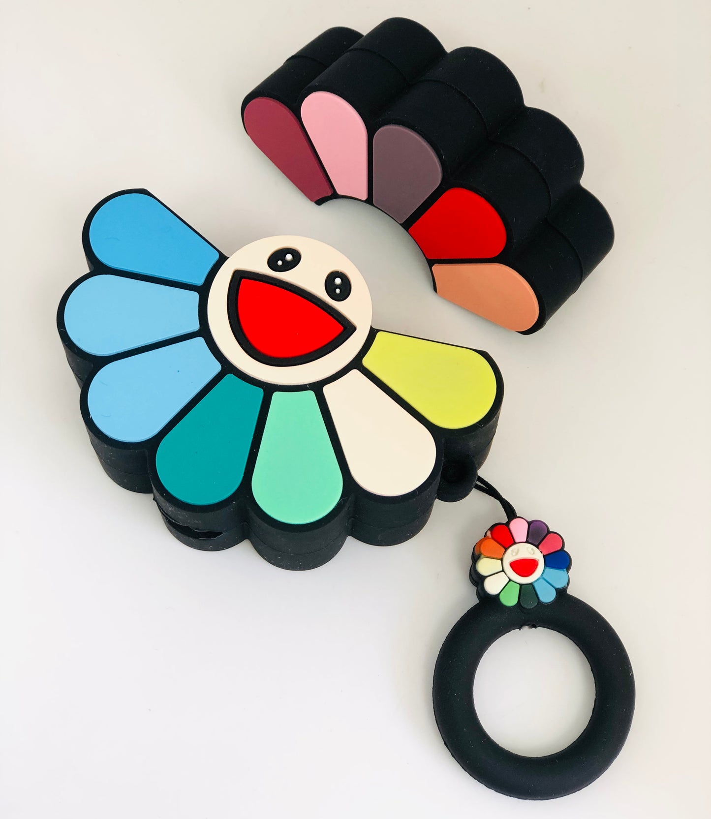 Colorful rose bluetooth headphones cover