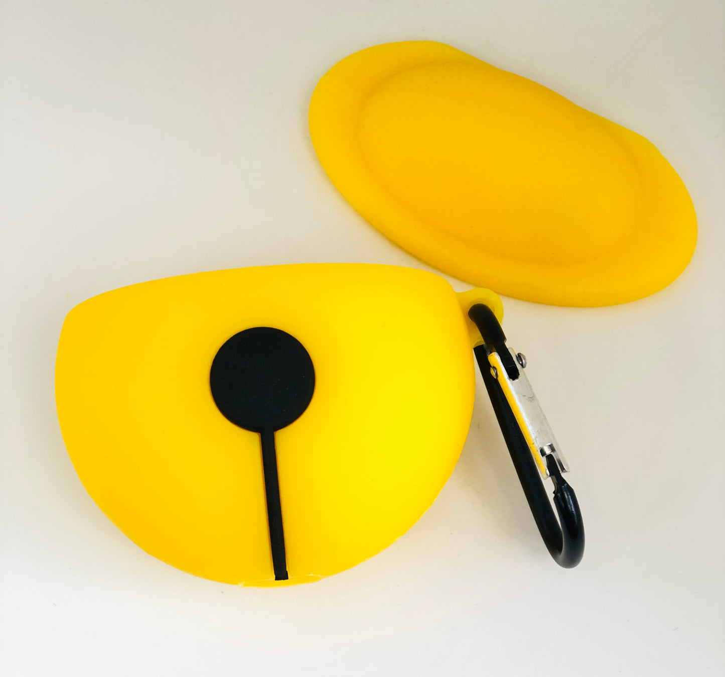 Wide yellow circular Bluetooth speaker cover
