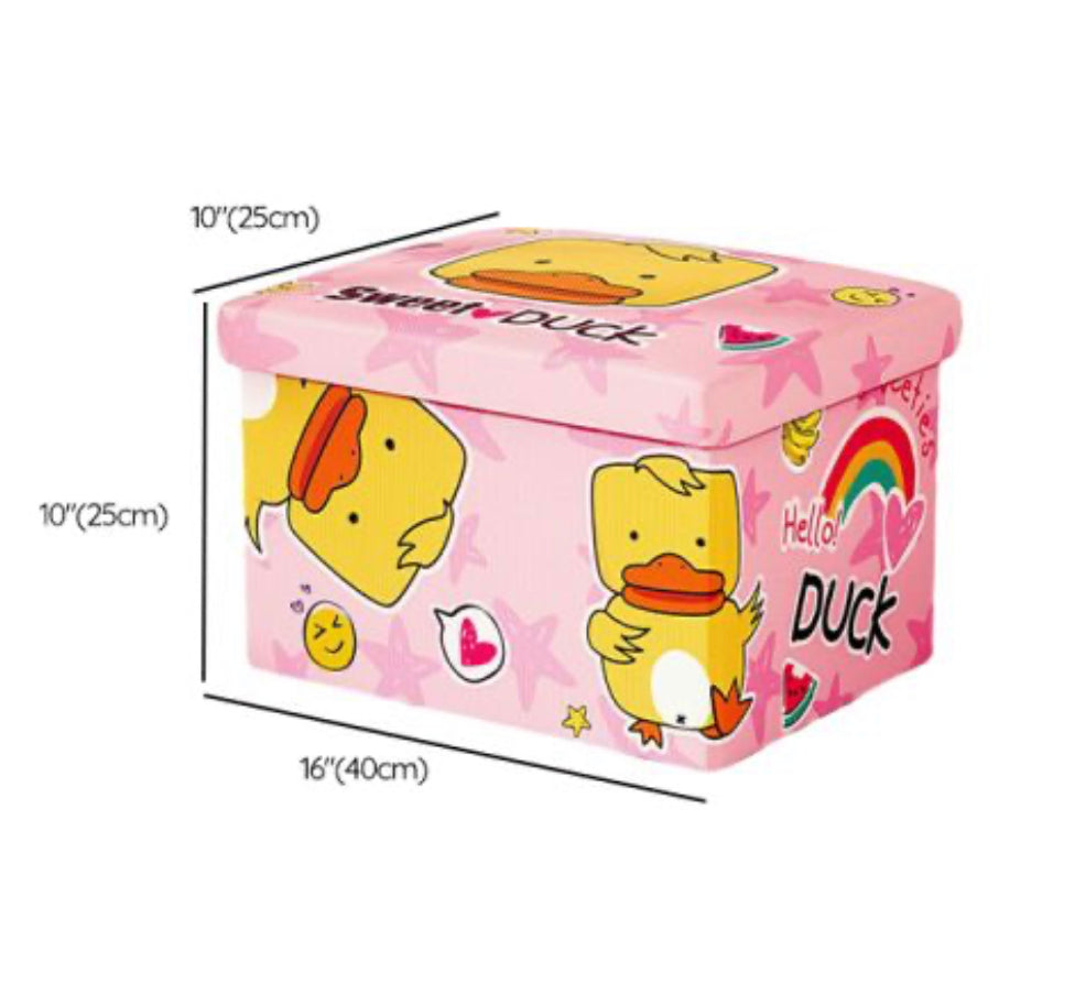 Large size multi-use duck fabric organizer with wood lid