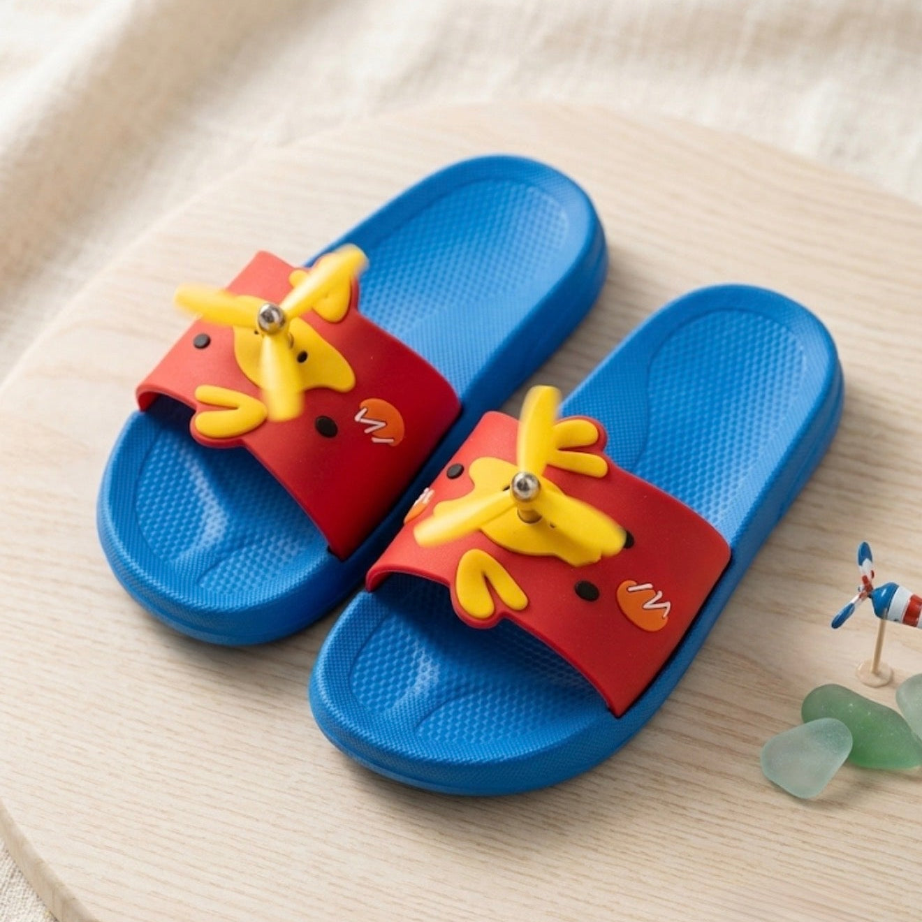 Blue fan summer diaper