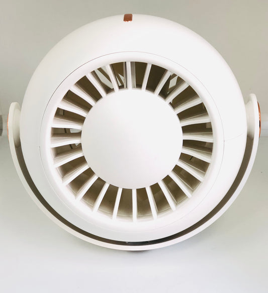 Desk fan with movable base