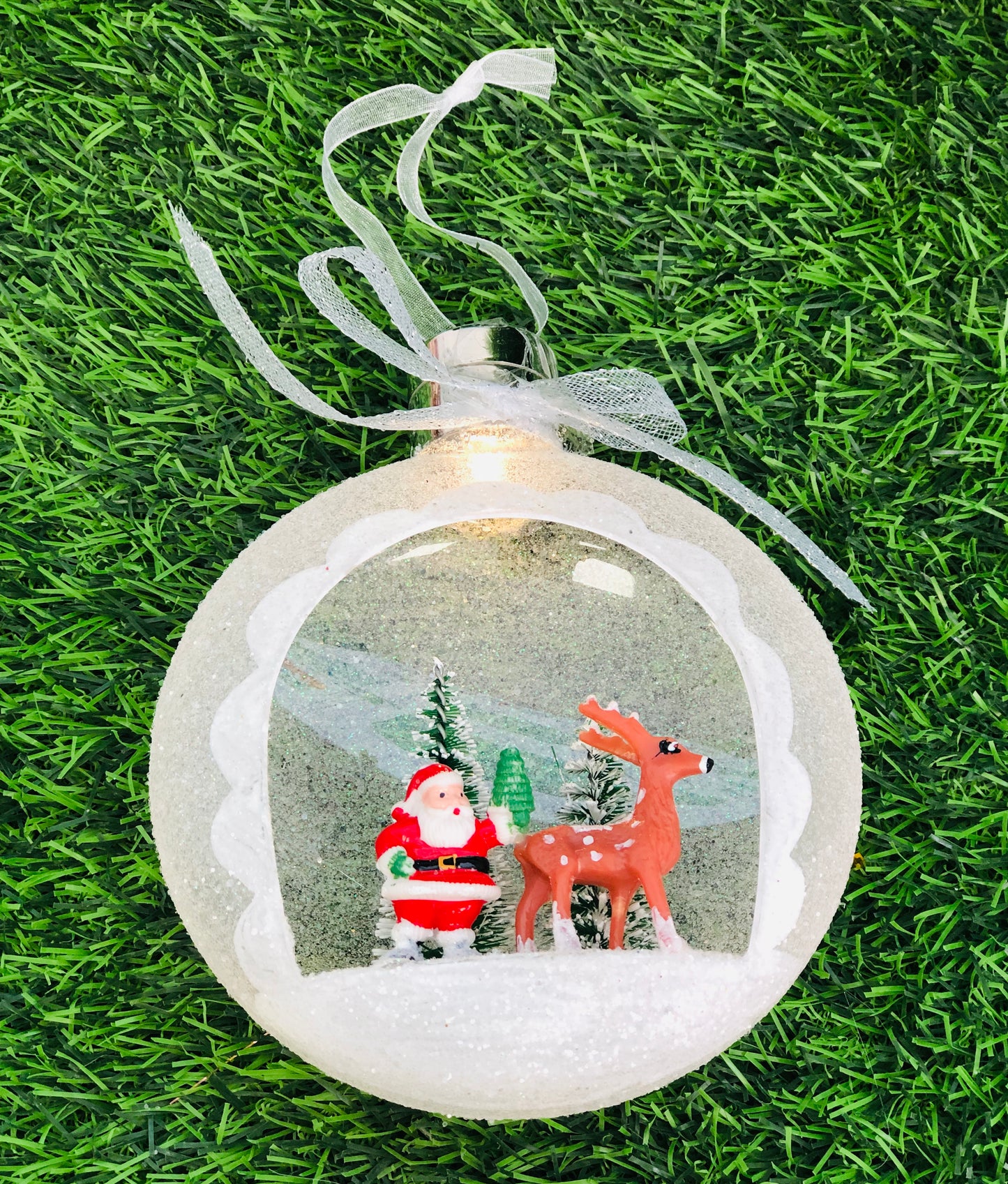 Luminous snowman pendant