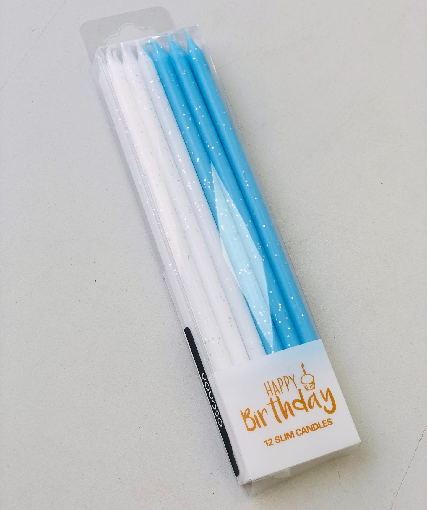 12 candles, 13 cm long