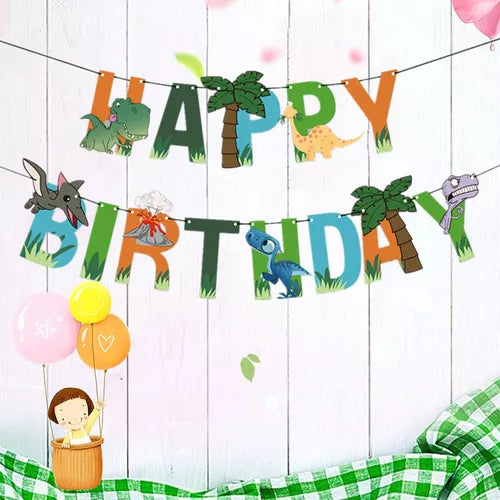 Dinosaurs Happy birthday decorations