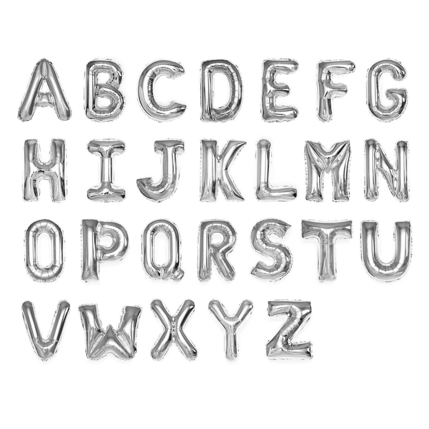 Balloons of English letters