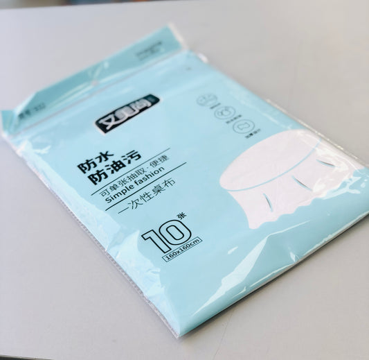 Disposable table cloth, 10 pieces