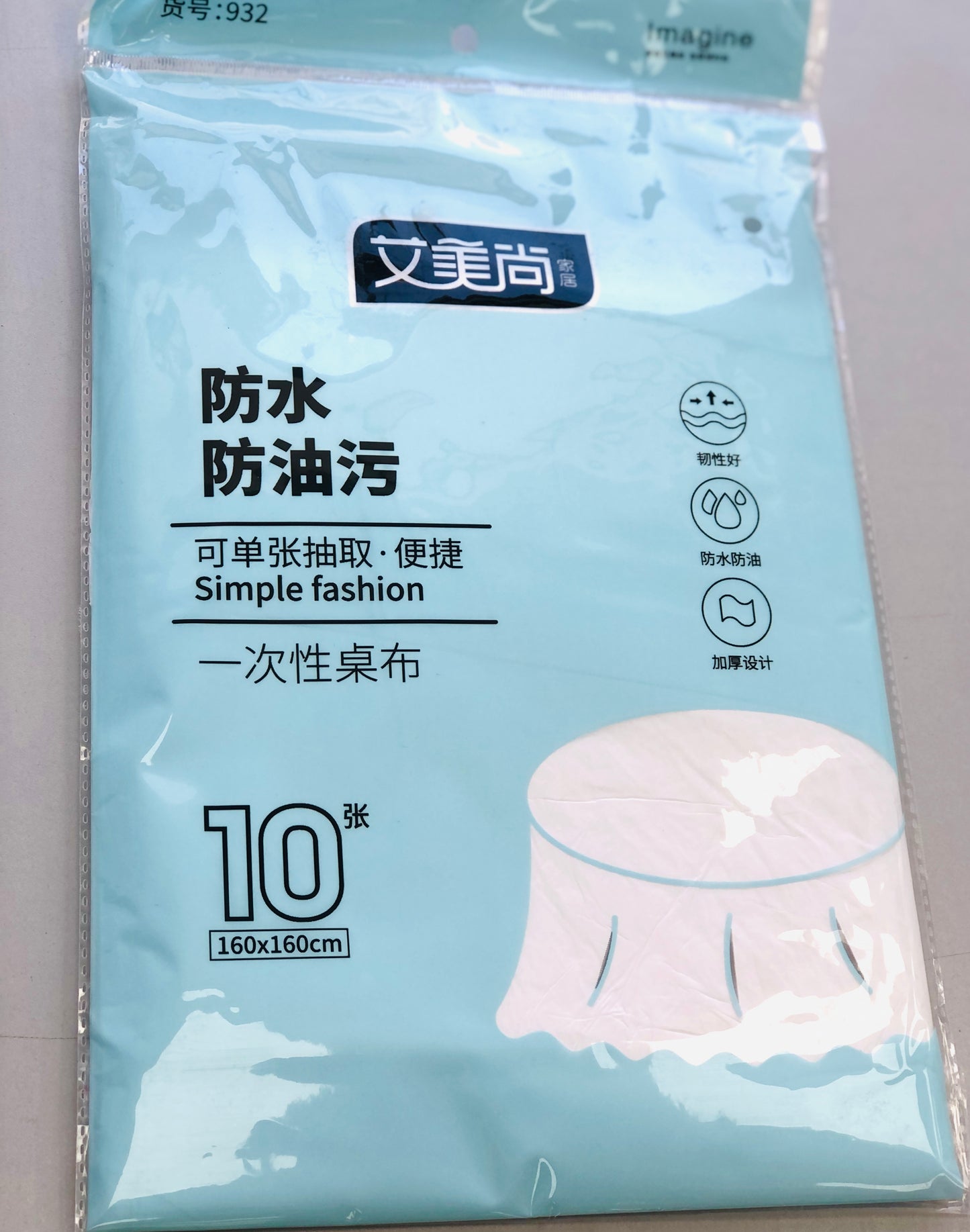 Disposable table cloth, 10 pieces