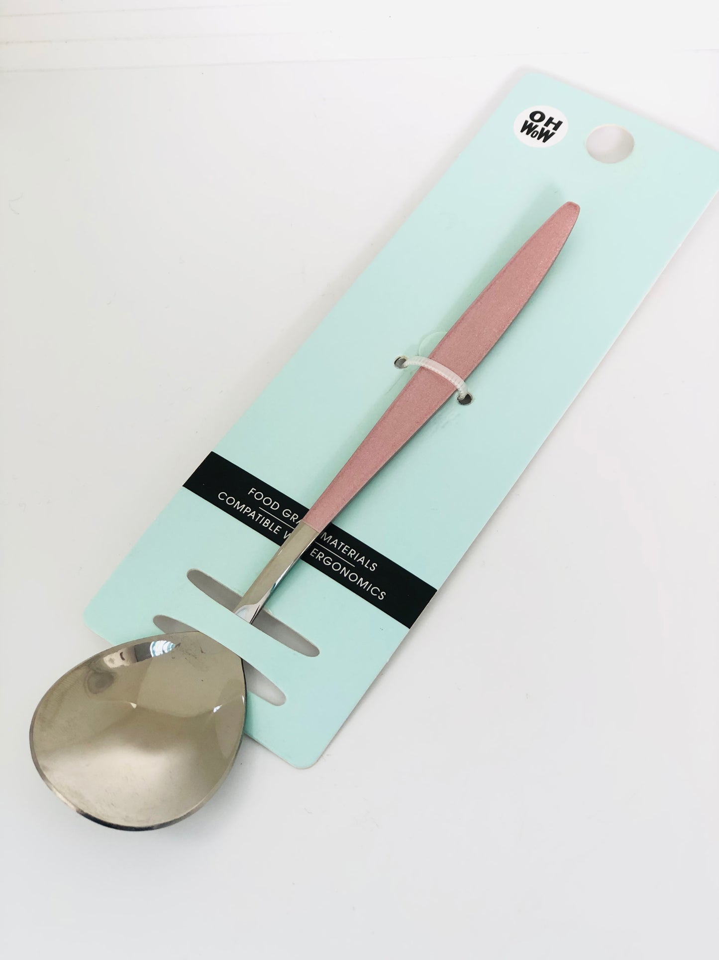 Pink stainless spoons